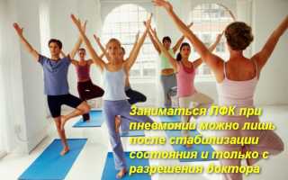 Противопоказания лфк при тяжелой пневмонии